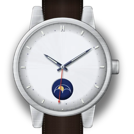 Illustration of the Longines Master Collection Moonphase (calibre L899) dial (our own drawing, not a product photo)