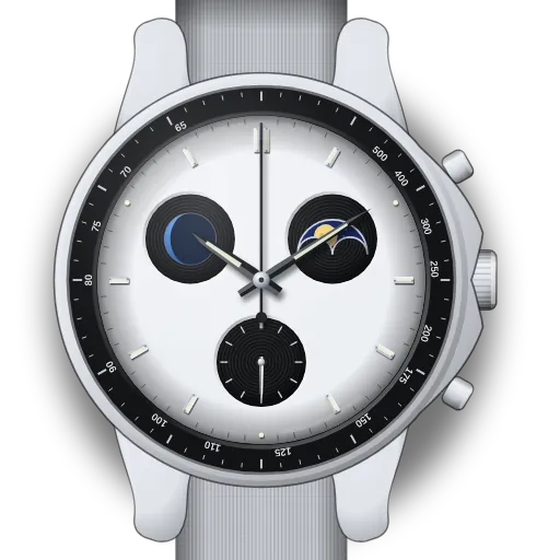 Illustration of the MoonSwatch Mission to Earthphase — Moonshine Gold editions (Sturgeon, Harvest, Hunter's, Beaver, Cold Moon…) dial (our own drawing, not a product photo)