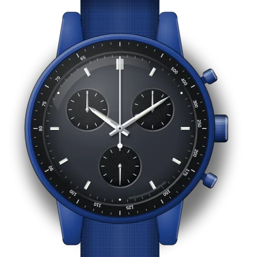 Illustration of the MoonSwatch Mission to Neptune dial (our own drawing, not a product photo)
