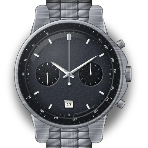 Illustration of the Omega Speedmaster '57 Co-Axial Master Chronometer dial (our own drawing, not a product photo)