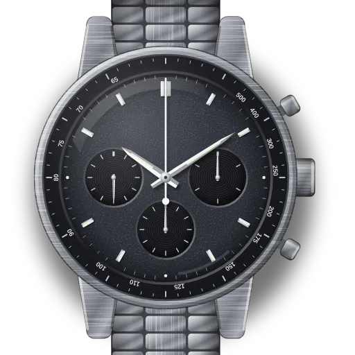 Illustration of the Speedmaster "First Omega in Space" dial (our own drawing, not a product photo)