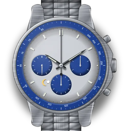 Illustration of the Omega Speedmaster "Silver Snoopy Award" 50th Anniversary dial (our own drawing, not a product photo)